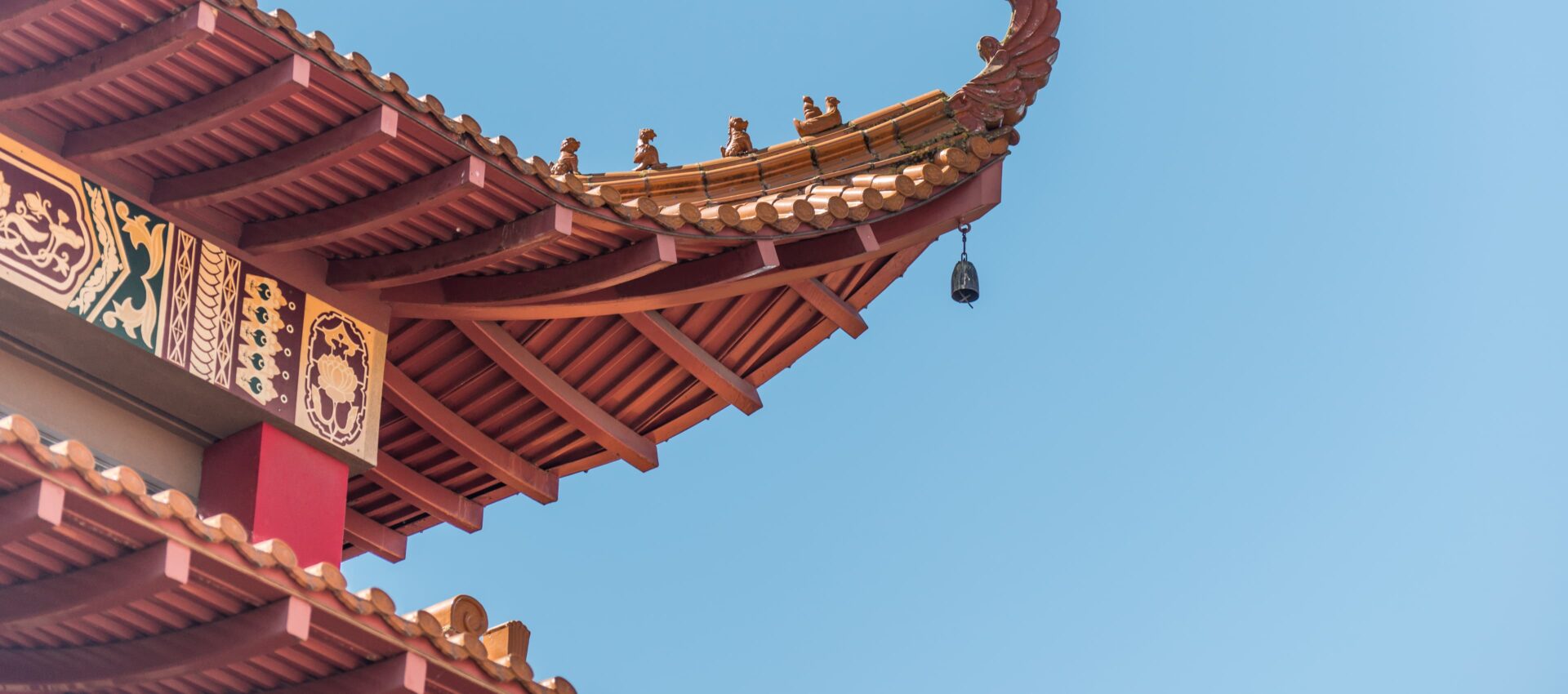 Roof corner of a temple