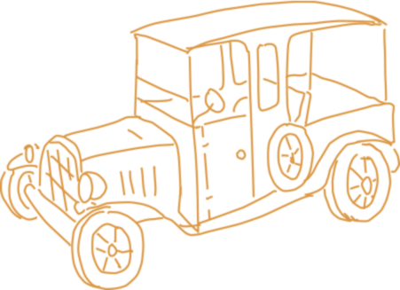 Illustration of a classic automobile